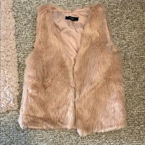 Pink Faux Fur vest